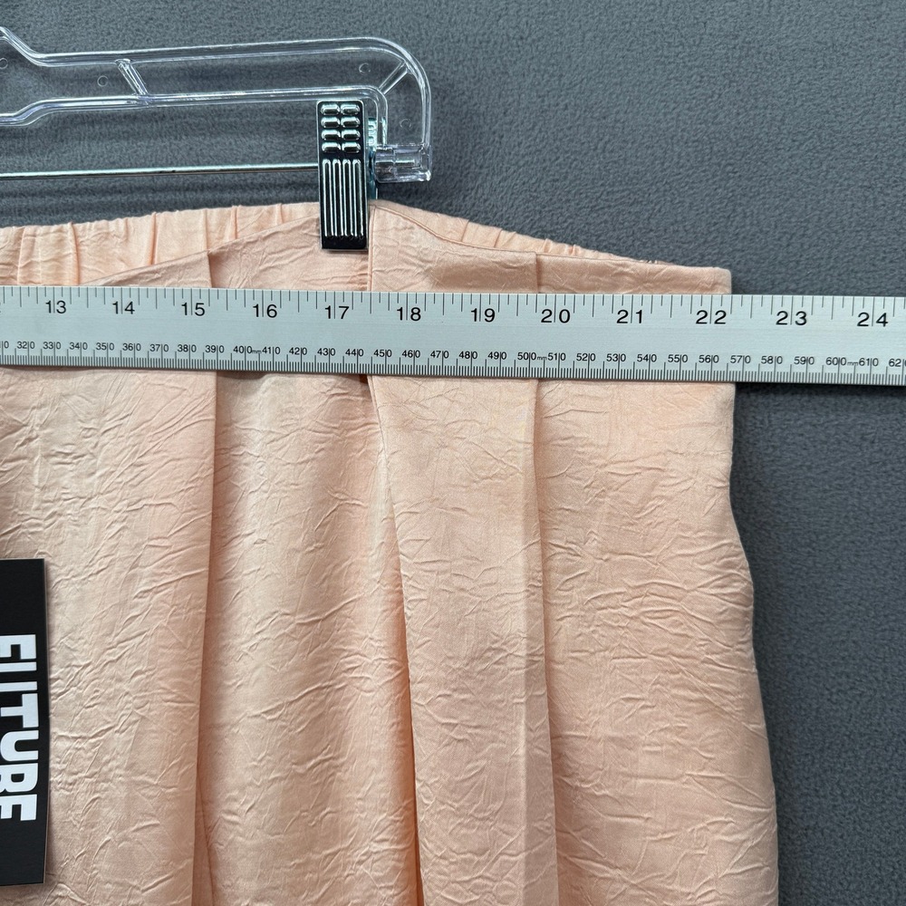Future Collective Peach Textured Wide Leg Pants Plus Size 2X - Picture 4 of 11